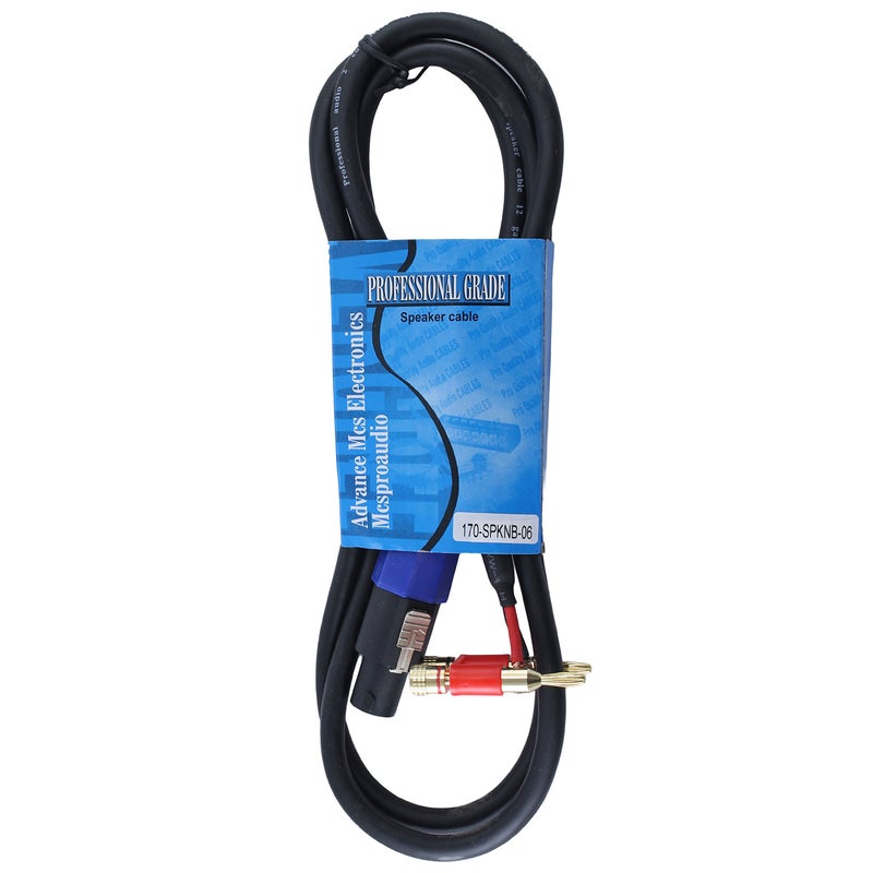 MCSPROAUDIO 12 Gauge Speaker Cables 2 Cable Pack (10 Foot Each) - Image 2